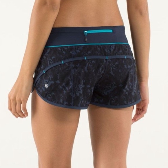 Lululemon Run: Speed Short, Beautiful Baroque Inkwell / Inkwell / Surge, Size 4 - Picture 3 of 12